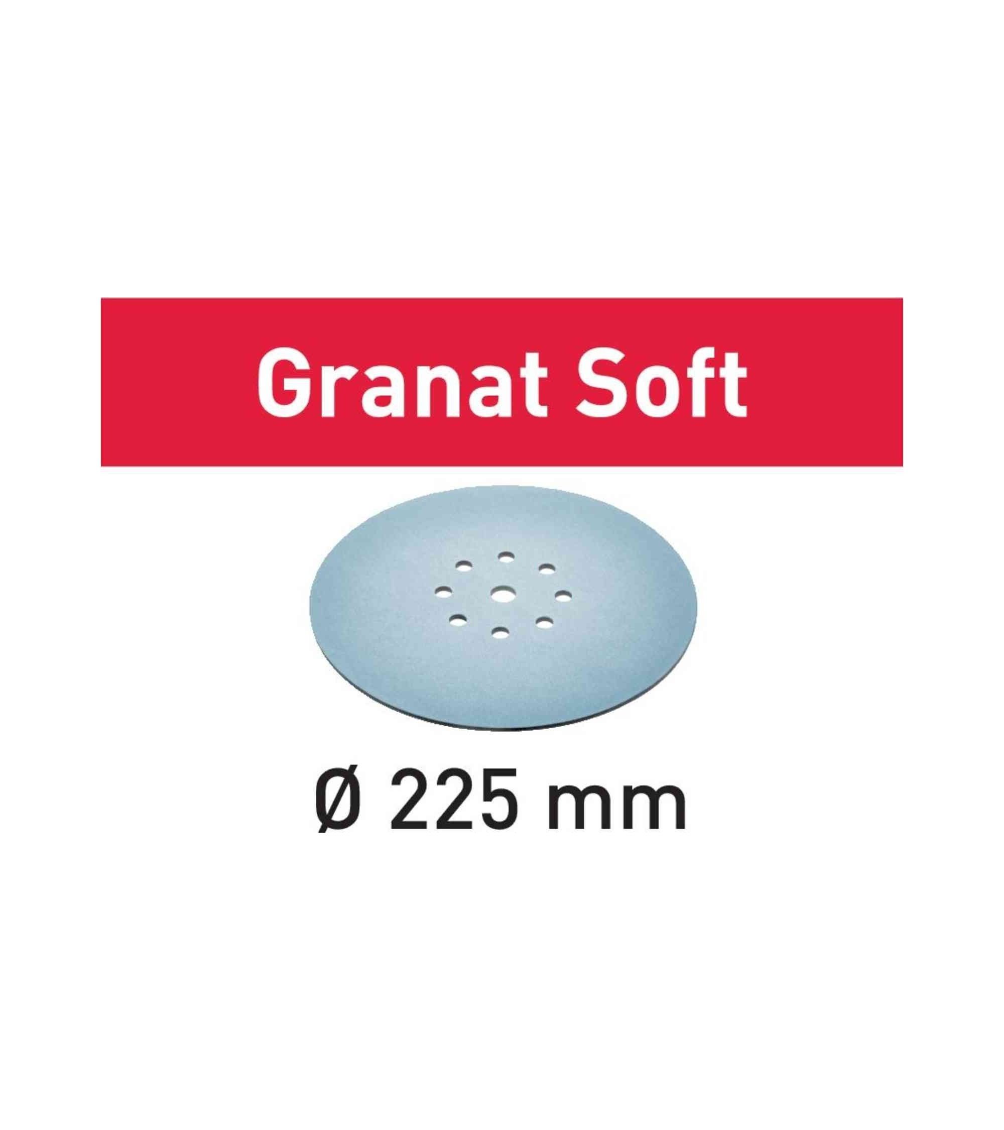 Festool Abrasive sheet STF D225 P120 GR S/25 Granat Soft, KAINA BE PVM: 99.225, KODAS: 204223 | 001