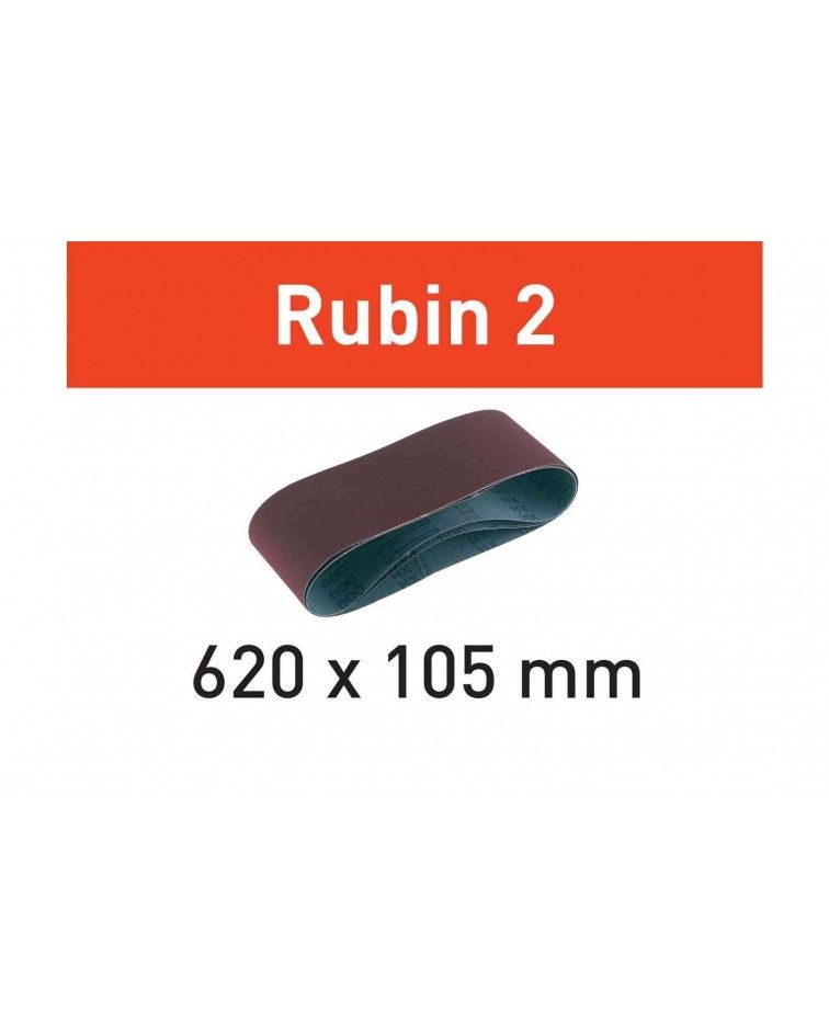 Festool Abrasive belt L620X105-P40 RU2/10 Rubin 2, KAINA BE PVM: 41.445, KODAS: 499149 | 001
