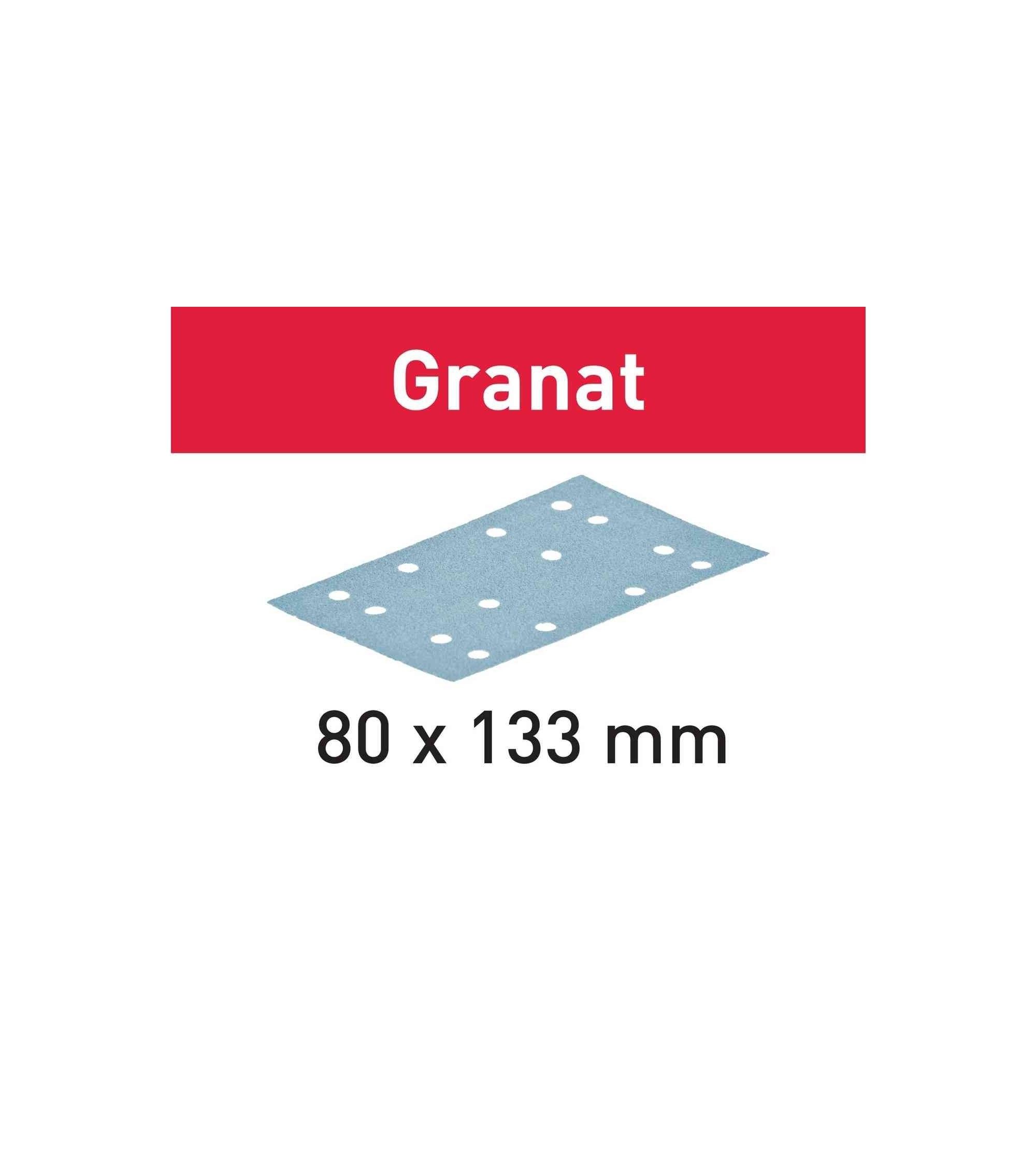 Festool Abrasive sheet STF 80x133 P60 GR/50 Granat, KAINA BE PVM: 33.417, KODAS: 497118 | 001