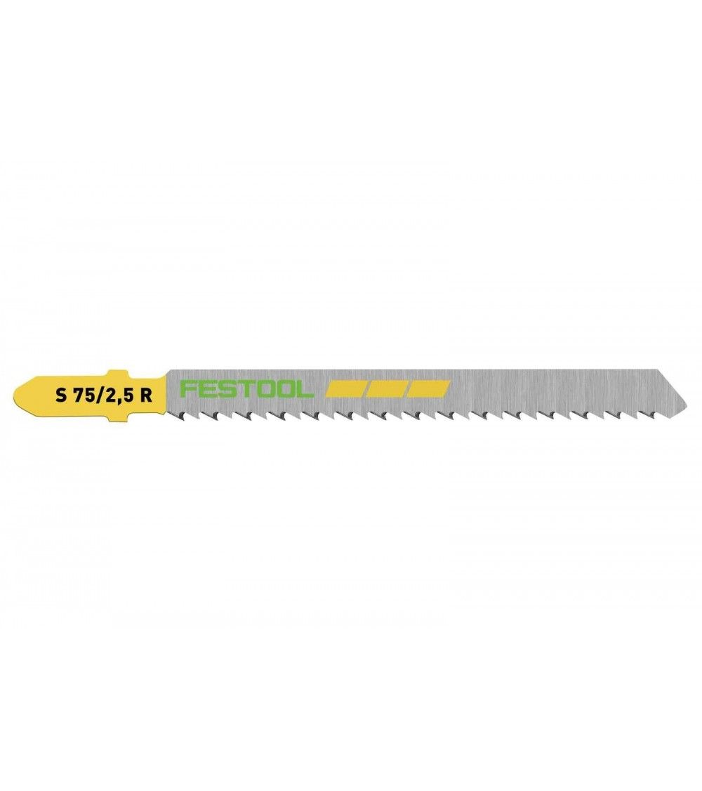 Festool Jigsaw blade S 75/2,5 R/5 WOOD FINE CUT, KAINA BE PVM: 15.219, KODAS: 204259 | 001