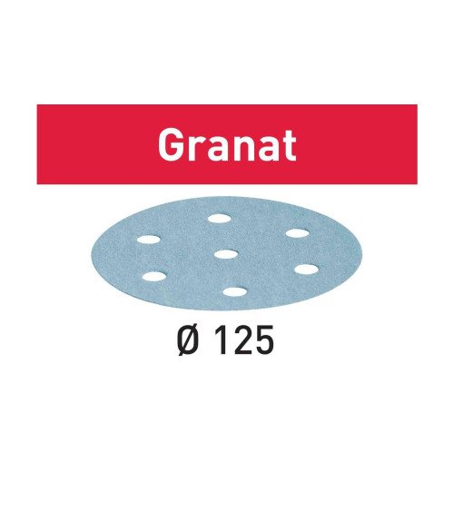 Festool Шлифовальные круги STF D125/8 P220 GR/100 Granat, KAINA BE PVM: 77.121, KODAS: 497172 | 001