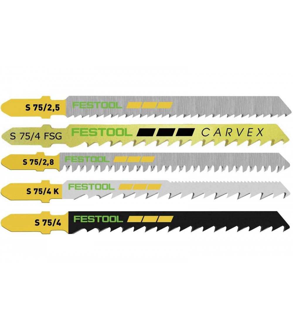 Festool Jigsaw blade set STS-Sort/25 W, KAINA BE PVM: 63.954, KODAS: 204275 | 001