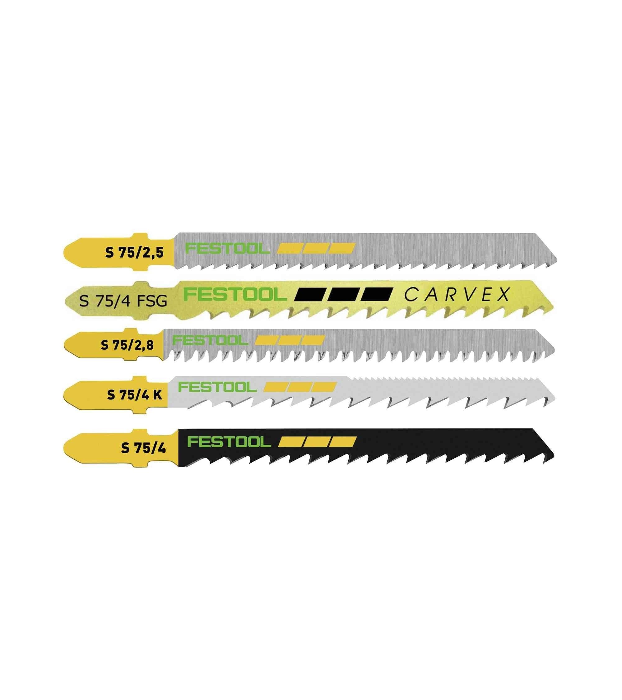 Festool Jigsaw blade set STS-Sort/25 W, KAINA BE PVM: 63.954, KODAS: 204275 | 001