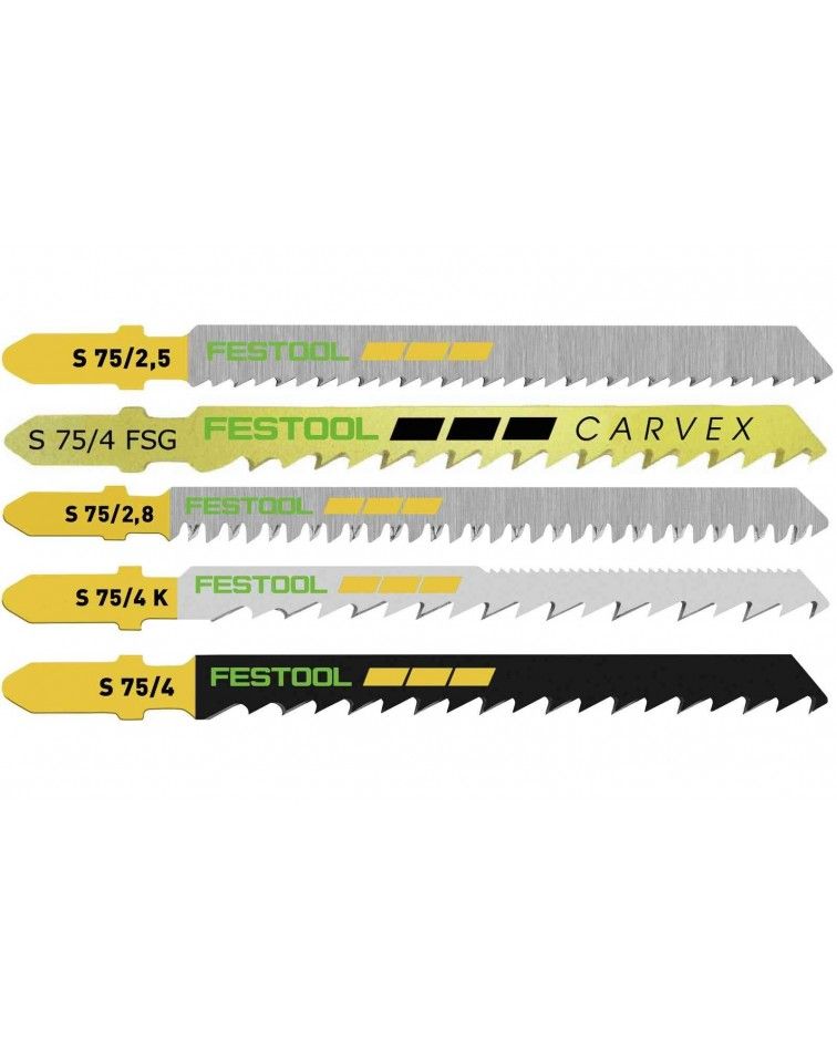 Festool Jigsaw blade set STS-Sort/25 W, KAINA BE PVM: 63.954, KODAS: 204275 | 001