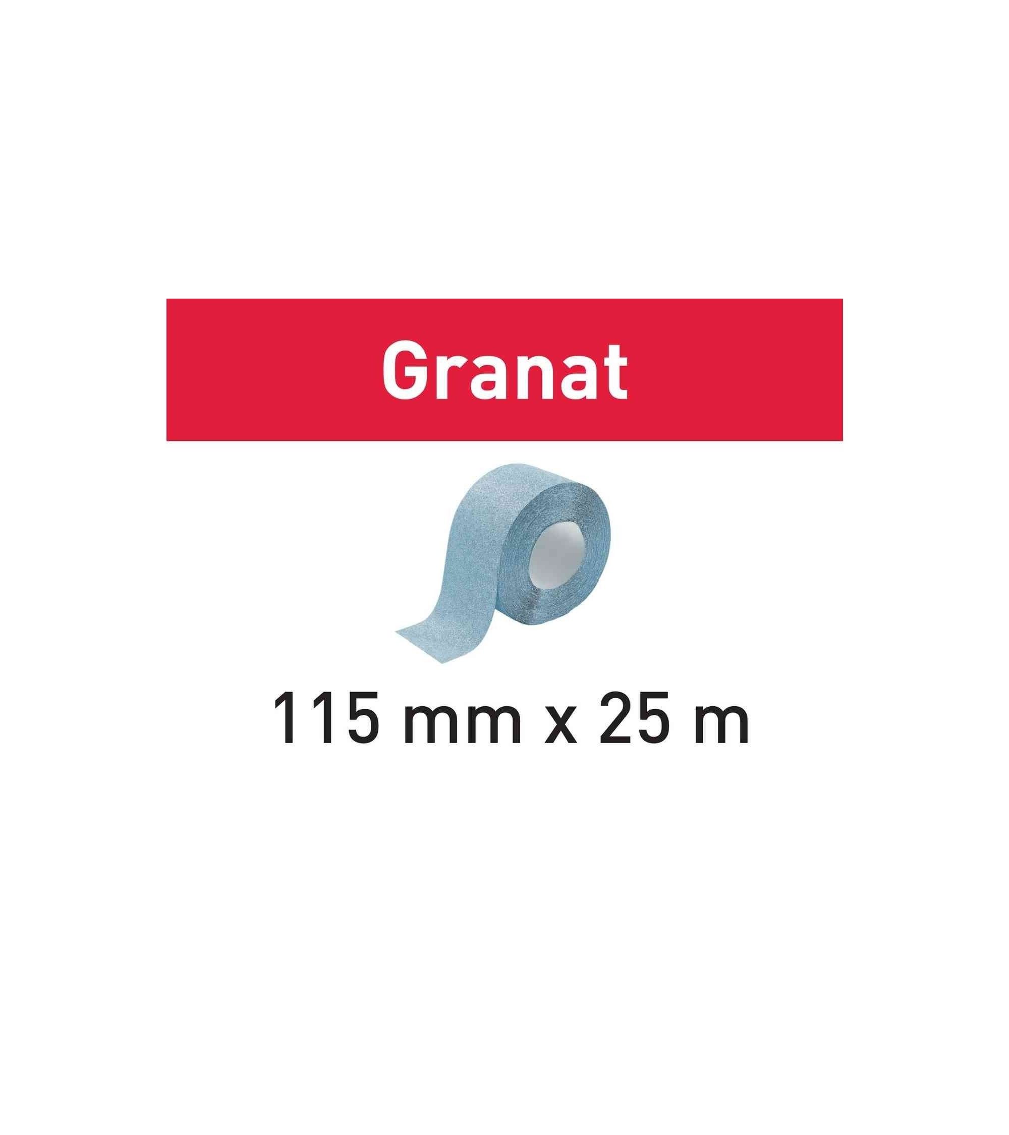 Festool Šlifavimo popierius (rulone, plėšomas) Granat 115x25m P150 GR, KAINA BE PVM: 40.203, KODAS: 201108 | 001