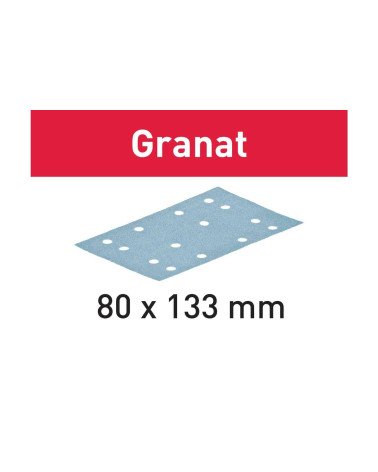 Festool Шлифовальные листы STF 80x133 P40 GR/10 Granat, KAINA BE PVM: 11.619, KODAS: 497127 | 001