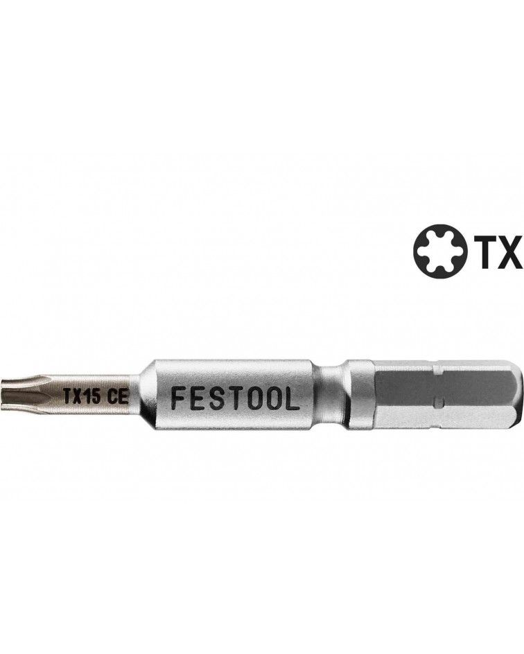 Festool Bits TX 15-50 CENTRO/2, KAINA BE PVM: 15.012, KODAS: 205079 | 001