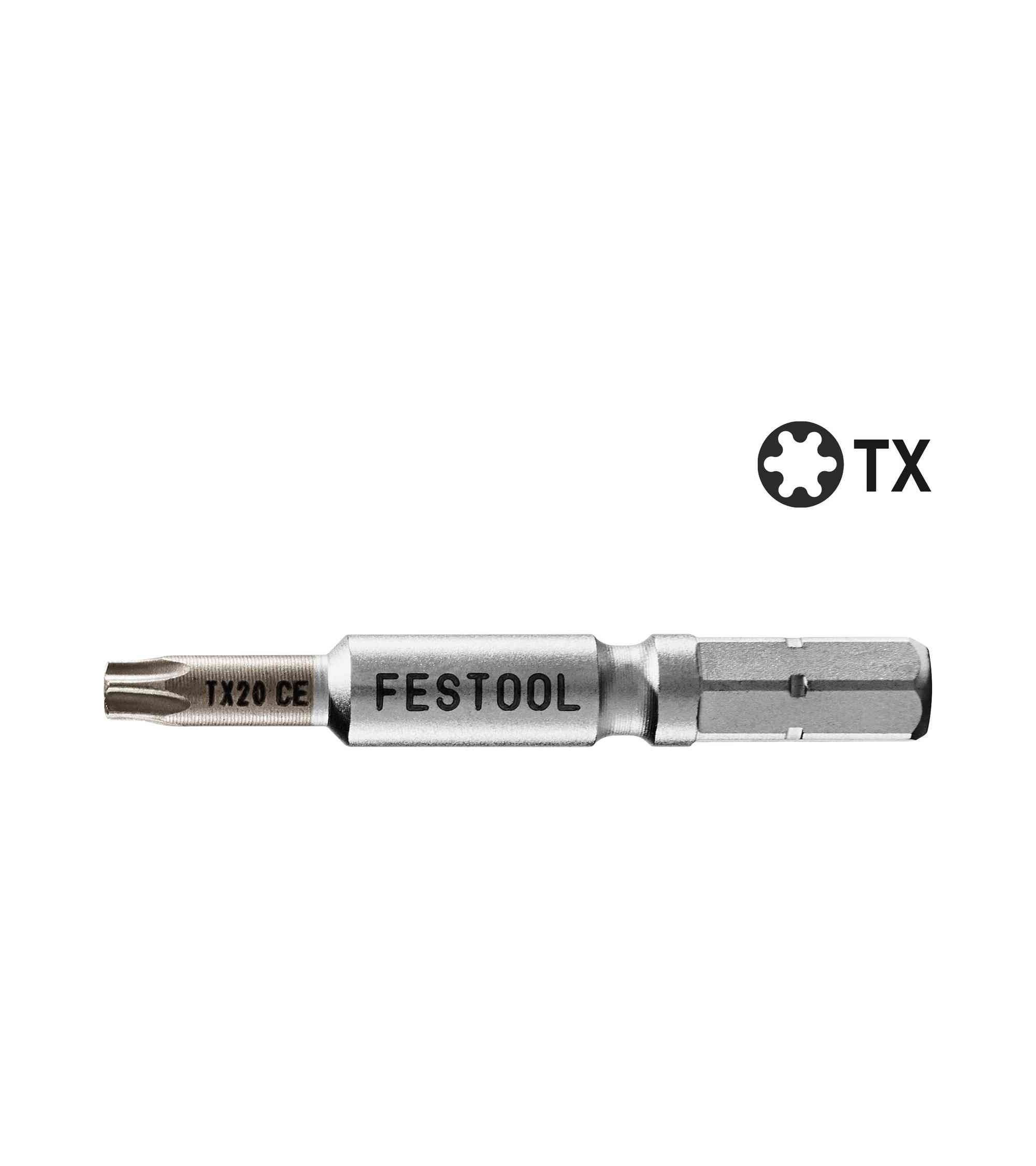 Festool Bits TX 20-50 CENTRO/2, KAINA BE PVM: 15.012, KODAS: 205080 | 001