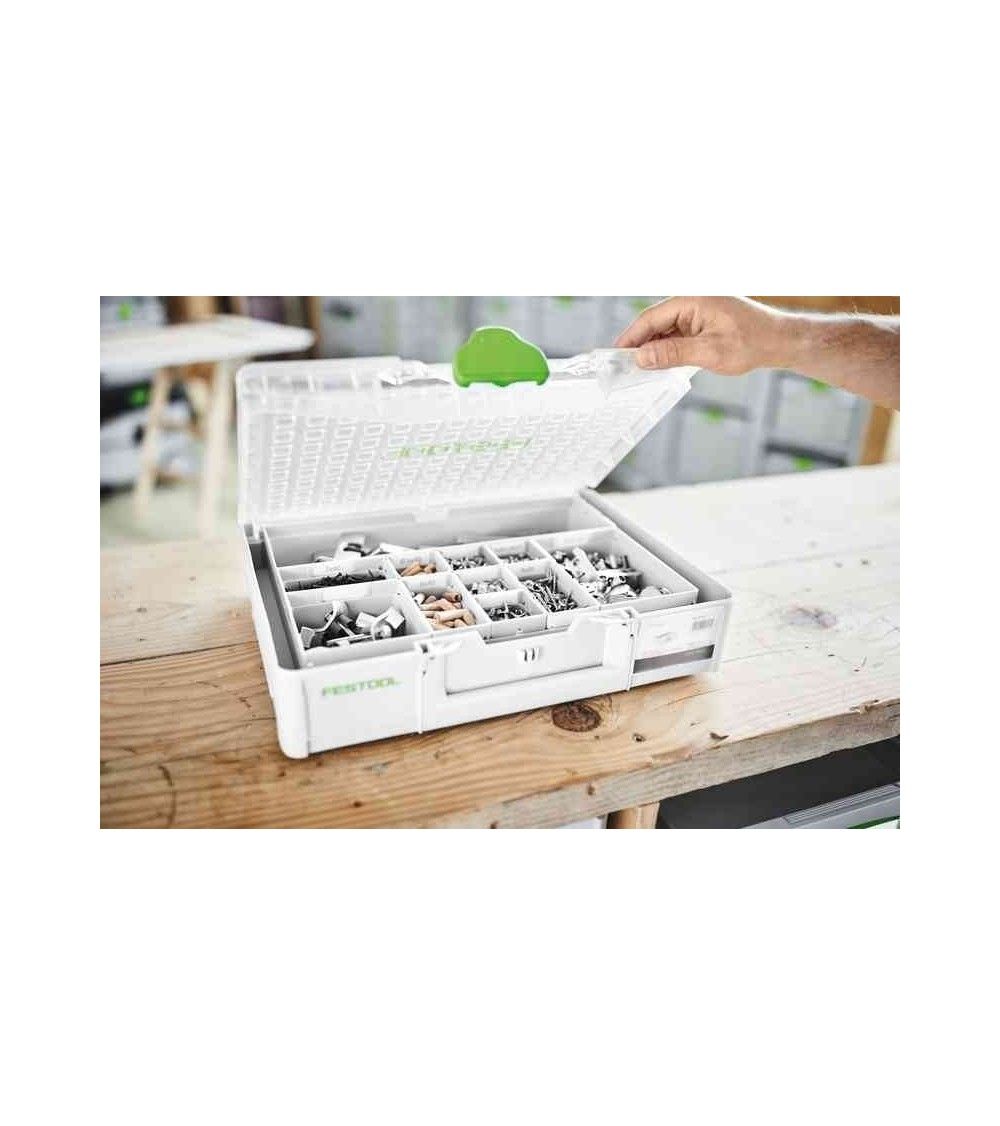 Festool Systainer³ Organizer SYS3 ORG L 89 20xESB, KAINA BE PVM: 98.68, KODAS: 204856 | 001