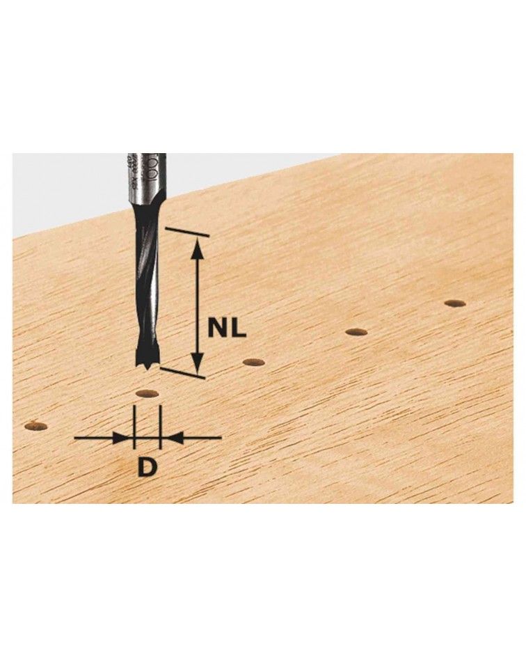 Festool Dowel drill HW S8 D10/30 Z, KAINA BE PVM: 30.744, KODAS: 491069 | 001