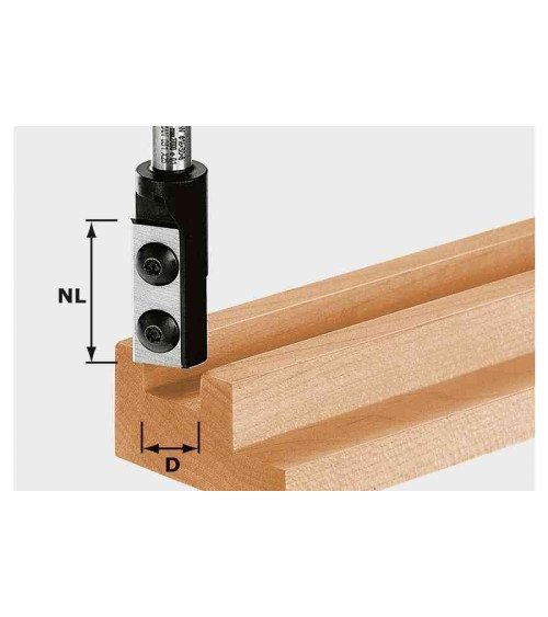 Festool Фреза пазовая со сменными ножами   HW S8 D8/20 WP Z1, KAINA BE PVM: 104.571, KODAS: 491078 | 001