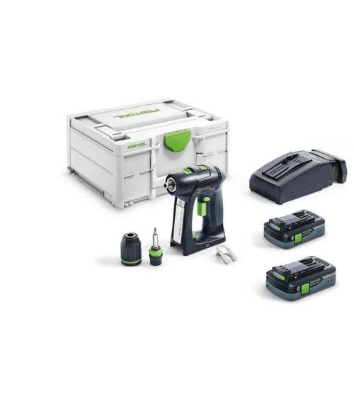 Festool Аккумуляторная дрель-шуруповёрт C 18 HPC 4,0 I-Plus, KAINA BE PVM: 506.979, KODAS: 576435 | 009