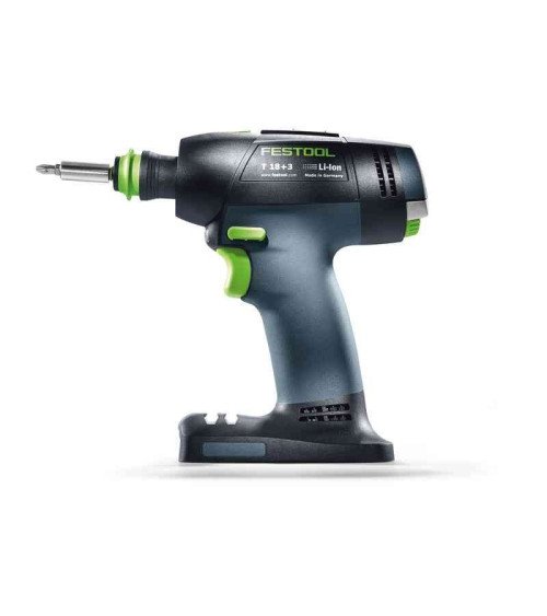 Festool Аккумуляторная дрель-шуруповёрт T 18+3-Basic, KAINA BE PVM: 247.158, KODAS: 576448 | 005