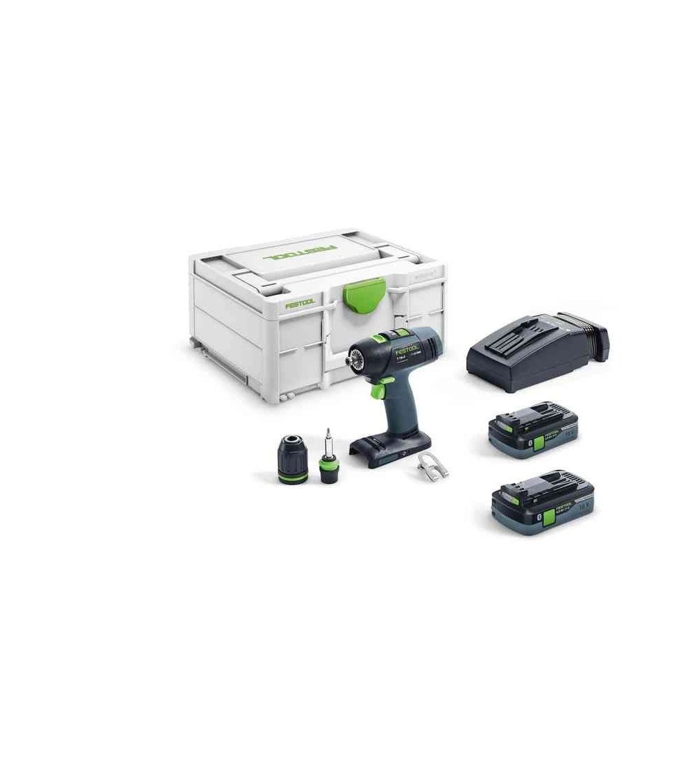 Festool Аккумуляторная дрель-шуруповёрт T 18+3 HPC 4,0 I-Plus, KAINA BE PVM: 506.979, KODAS: 576446 | 008