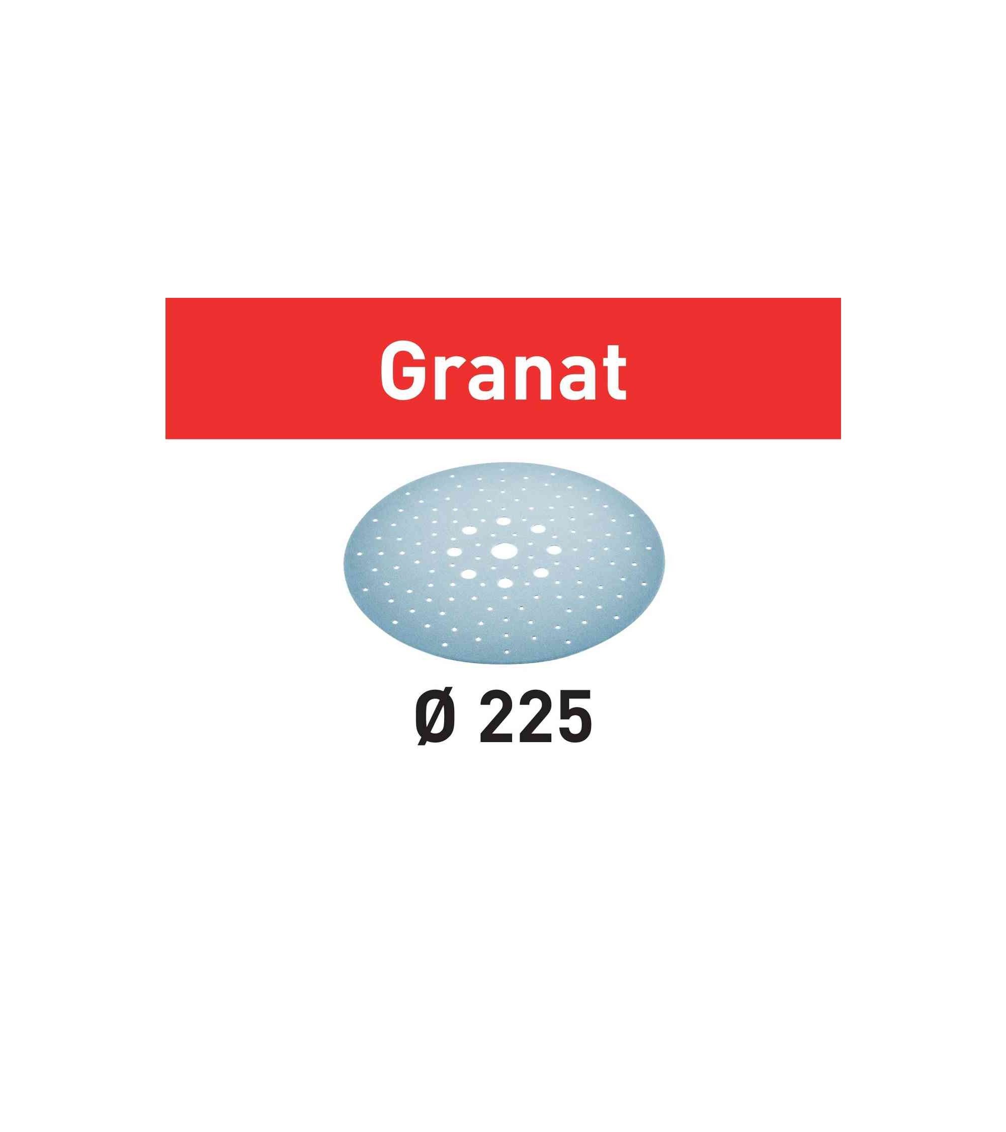 Festool Šlifavimo lapelis Granat STF D225/128 P80 GR/5, KAINA BE PVM: 15.84, KODAS: 205665 | 001