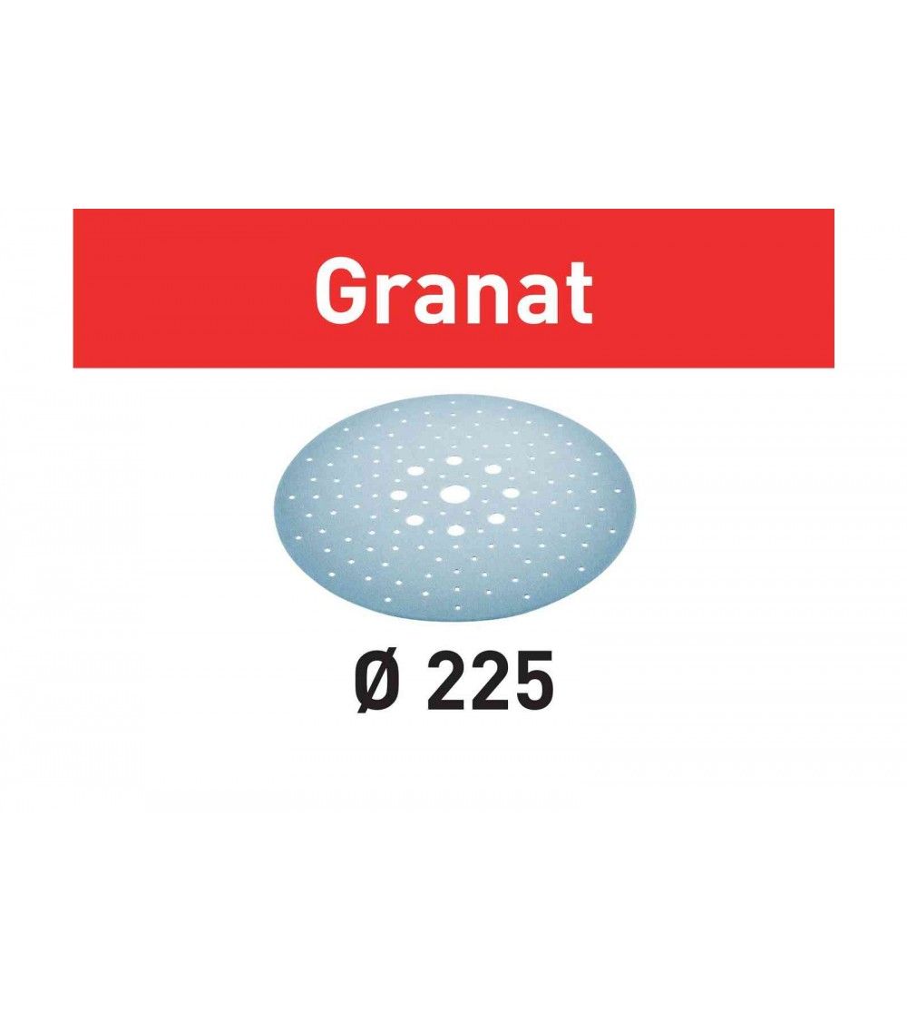 Festool Šlifavimo lapelis Granat STF D225/128 P100 GR/25, KAINA BE PVM: 46.269, KODAS: 205656 | 002