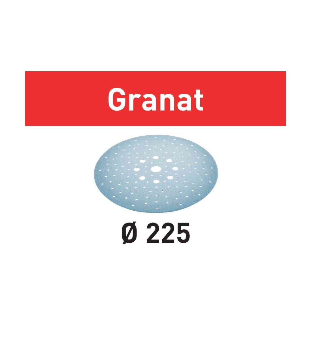 Festool Шлифовальные круги STF D225/128 P180 GR/25 Granat, KAINA BE PVM: 46.269, KODAS: 205660 | 001