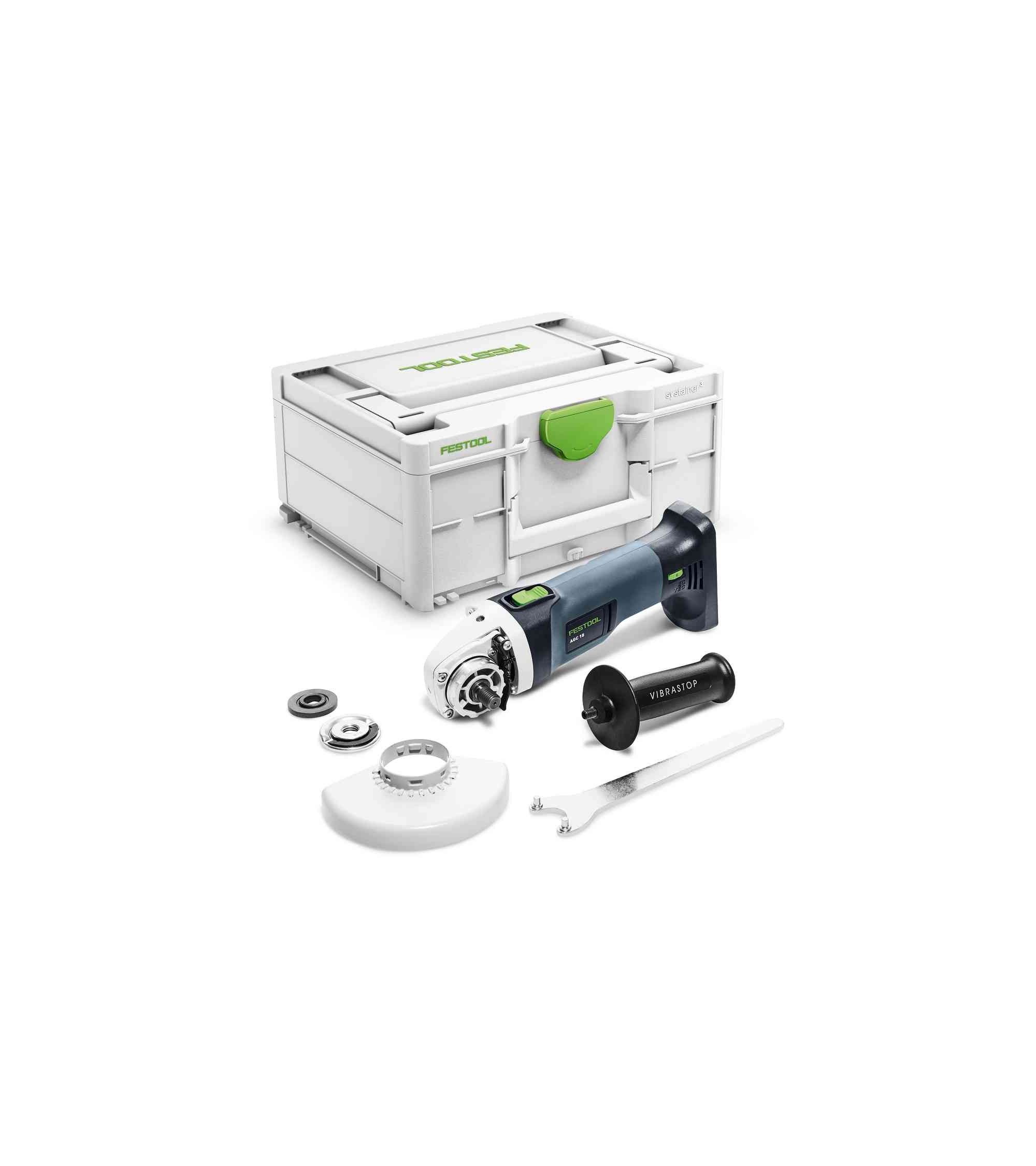 Festool Akumuliatorinis kampinis šlifuoklis AGC 18-125 EB-Basic, KAINA BE PVM: 400.61043, KODAS: 576825 | 001