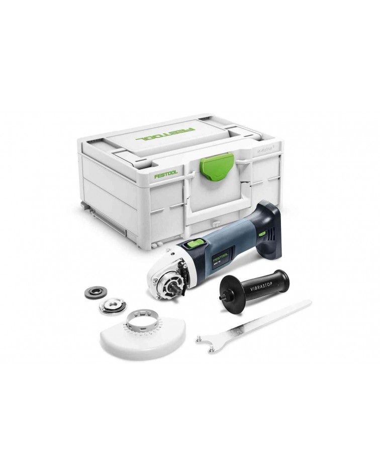 Festool Akumuliatorinis kampinis šlifuoklis AGC 18-125 EB-Basic, KAINA BE PVM: 400.61043, KODAS: 576825 | 001