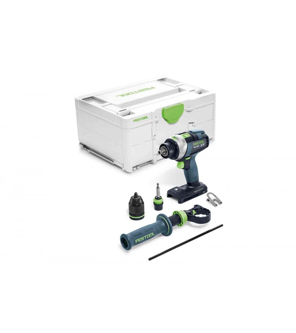 Festool Cordless percussion drill TPC 18/4 I-Basic QUADRIVE, KAINA BE PVM: 306.522, KODAS: 575604 | 001