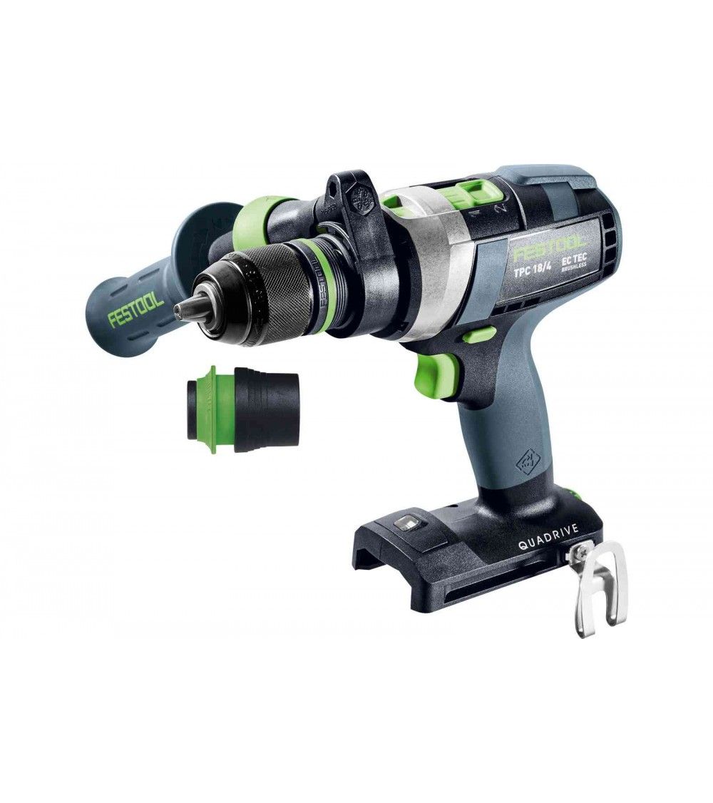 Festool Akumuliatorinis kalantis gręžtuvas-suktuvas QUADRIVE TPC 18/4 I-Basic, KAINA BE PVM: 306.522, KODAS: 575604 | 002