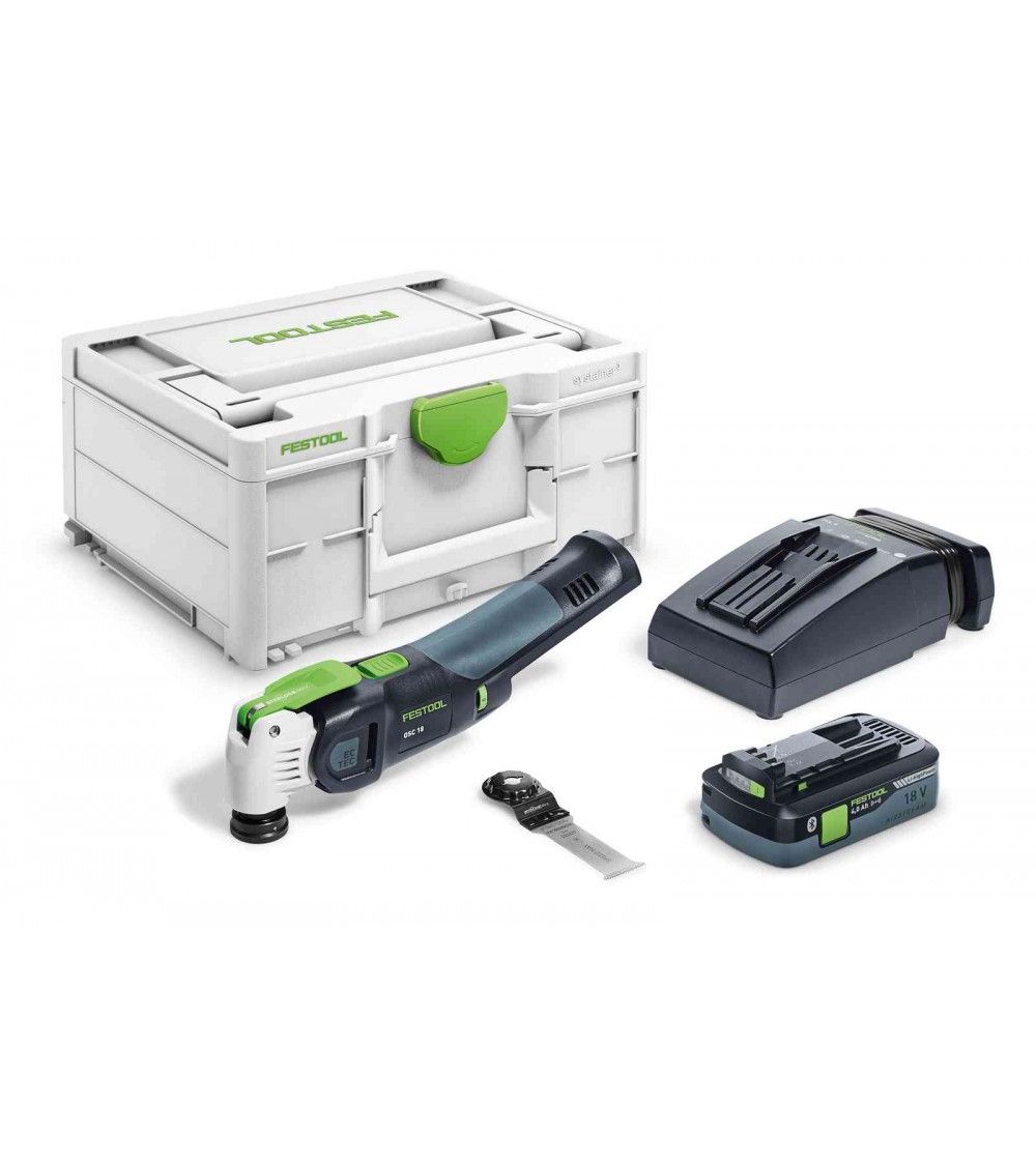 Festool Cordless oscillator OSC 18 HPC 4,0 EI-Plus VECTURO, KAINA BE PVM: 491.751, KODAS: 576595 | 001