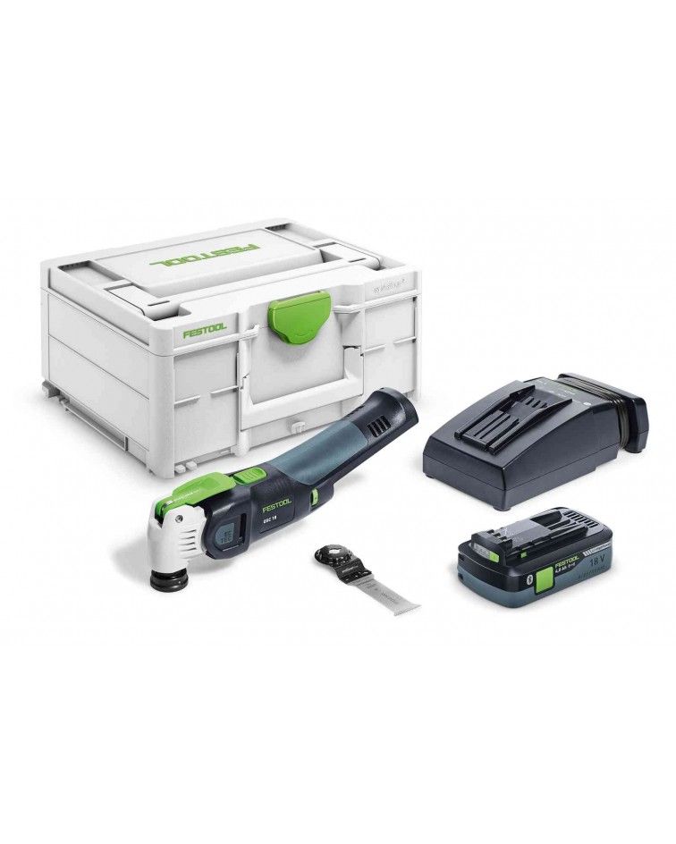 Festool Cordless oscillator OSC 18 HPC 4,0 EI-Plus VECTURO, KAINA BE PVM: 491.751, KODAS: 576595 | 001