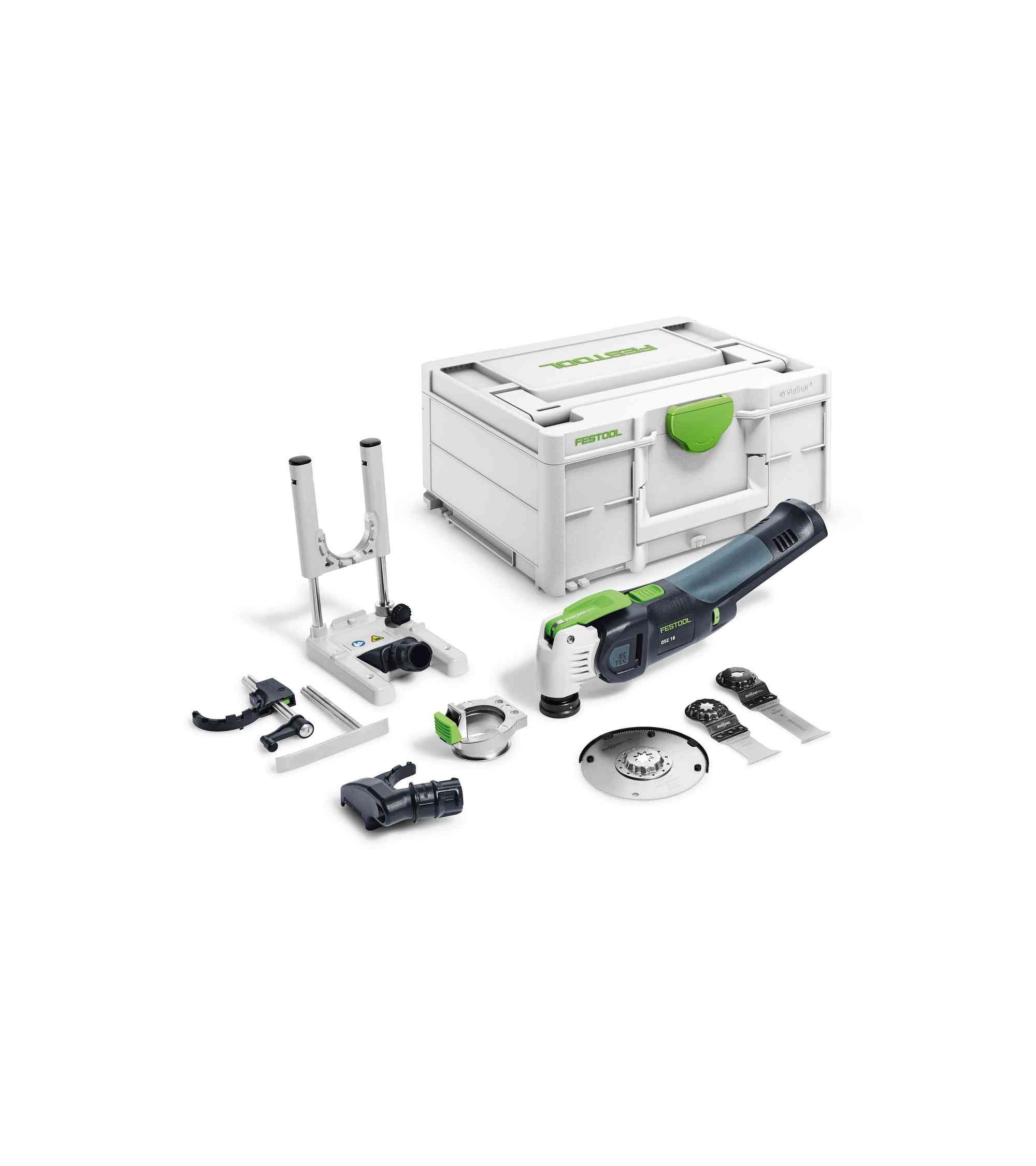 Festool Akumuliatorinis daugiafunkcis pjovimo įrankis VECTURO OSC 18 E-Basic-Set, KAINA BE PVM: 564.489, KODAS: 576592 | 001