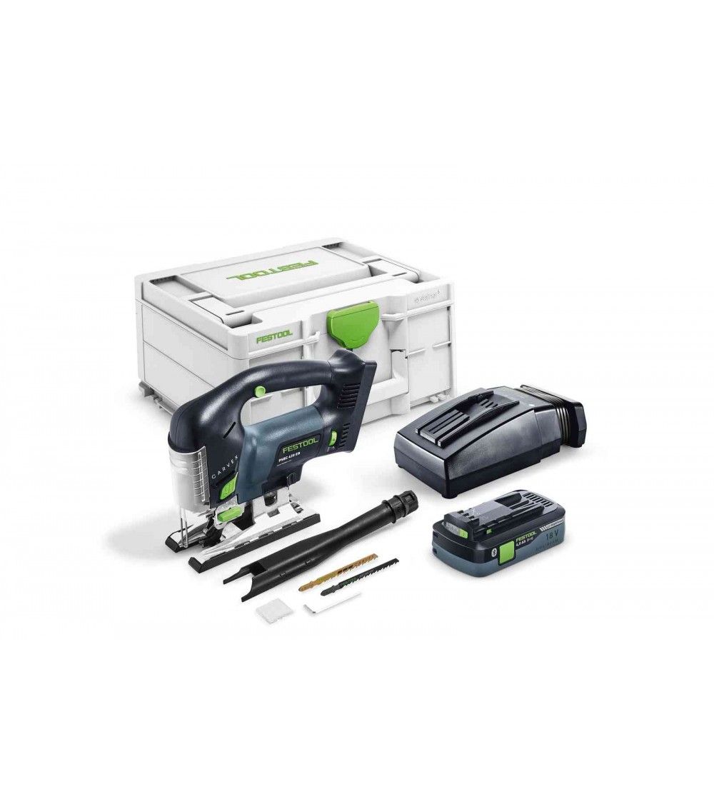 Festool Cordless pendulum jigsaw PSBC 420 HPC 4,0 EBI-Plus CARVEX, KAINA BE PVM: 526.599, KODAS: 576532 | 001