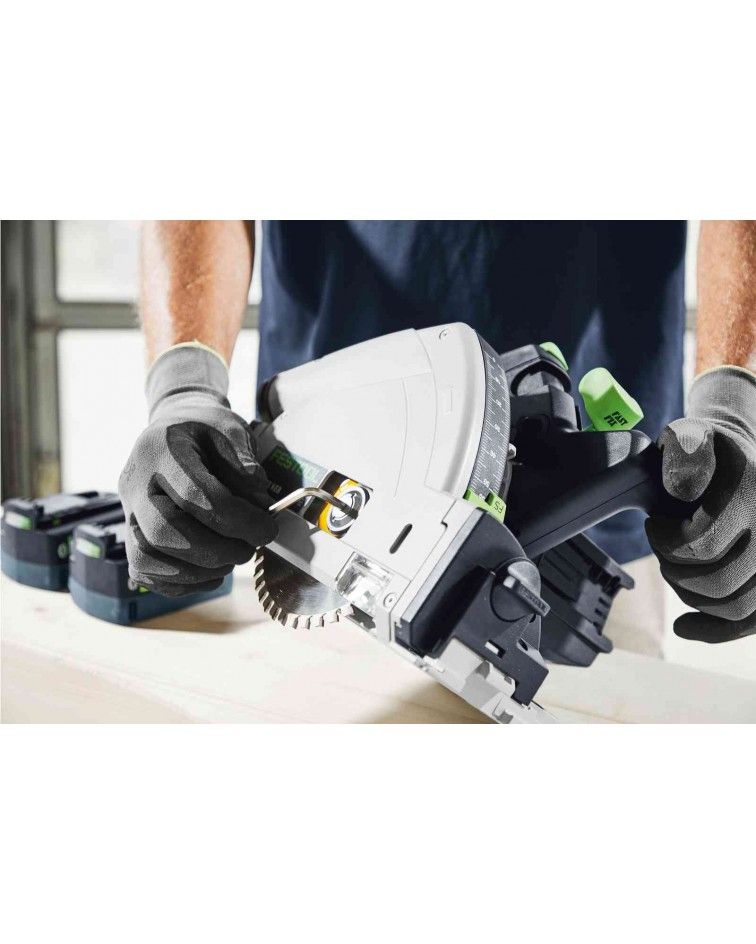 Festool Akumuliatorinis įgilinamasis diskinis pjūklas TSC 55 KEB-Basic x2-5,0 Ah, KAINA BE PVM: 668.11239, KODAS: 576712 | 004