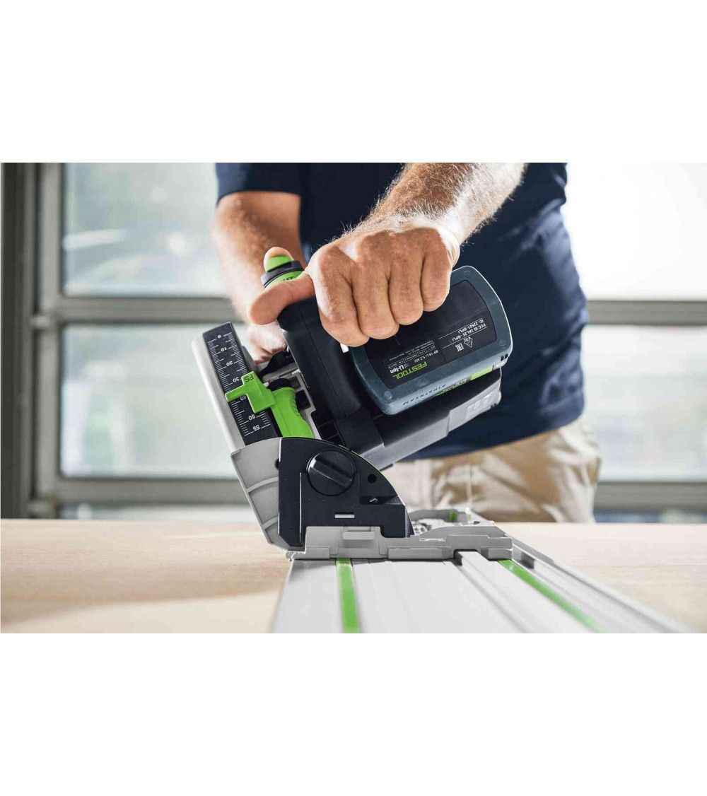 Festool Akumuliatorinis įgilinamasis diskinis pjūklas TSC 55 KEB-Basic x2-5,0 Ah, KAINA BE PVM: 668.11239, KODAS: 576712 | 006