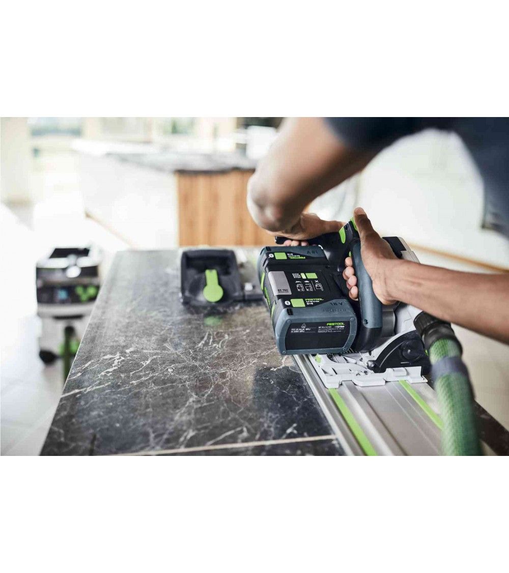 Festool Akumuliatorinis įgilinamasis diskinis pjūklas TSC 55 KEB-Basic x2-5,0 Ah, KAINA BE PVM: 668.11239, KODAS: 576712 | 007