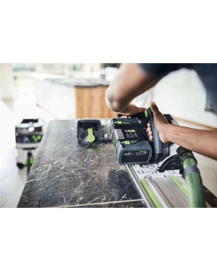 Festool Akumuliatorinis įgilinamasis diskinis pjūklas TSC 55 KEB-Basic x2-5,0 Ah, KAINA BE PVM: 668.11239, KODAS: 576712 | 007