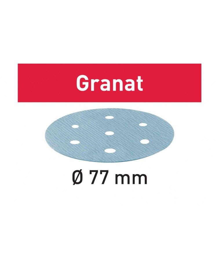 Festool Abrasive sheet STF D77/6 P80 GR/50 Granat, KAINA BE PVM: 28.071, KODAS: 497405 | 001