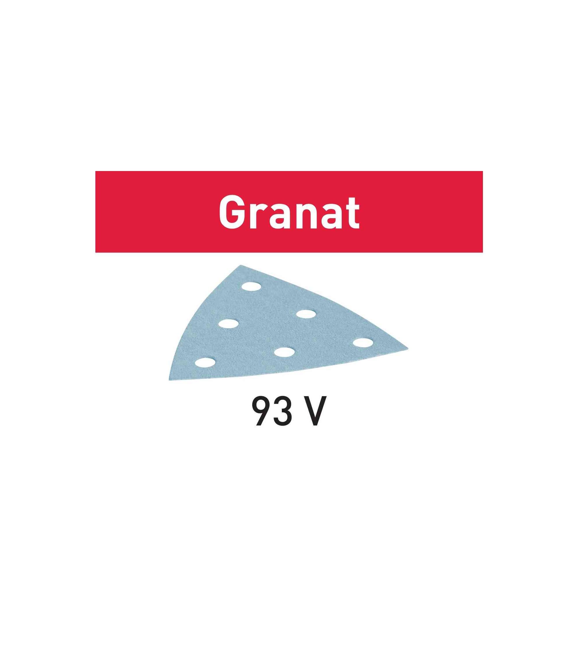 Festool Sanding disc STF V93/6 P80 GR/50 Granat, KAINA BE PVM: 23.652, KODAS: 497392 | 001