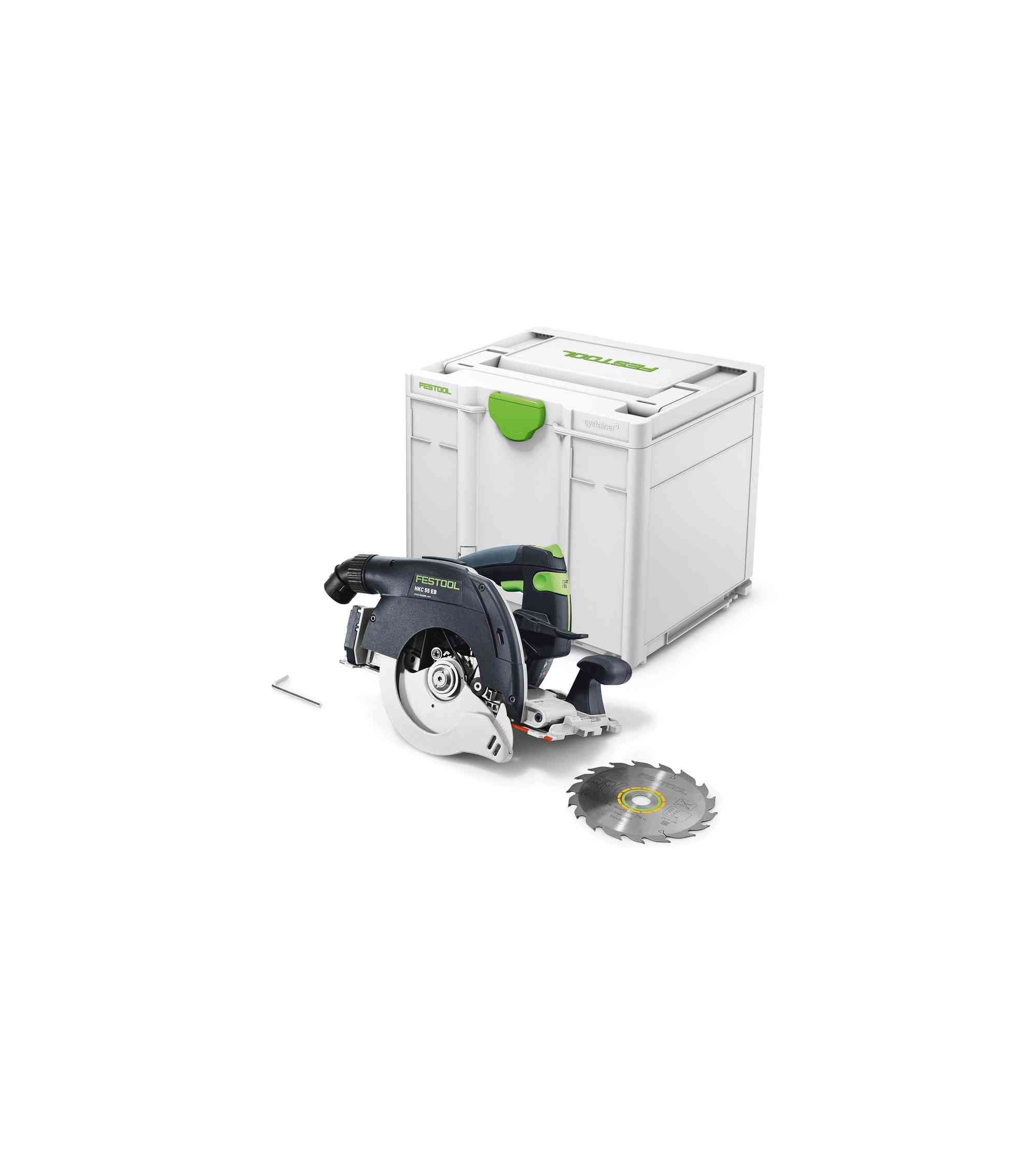 Festool Akumuliatorinis rankinis diskinis pjūklas HKC 55 EB-Basic, KAINA BE PVM: 389.7, KODAS: 576163 | 001