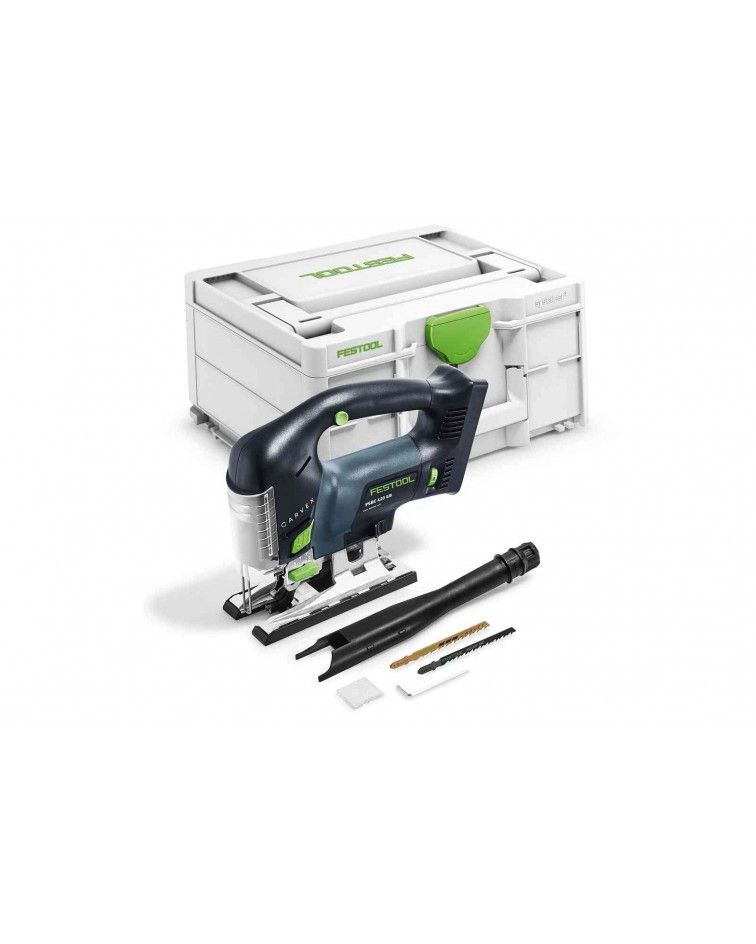 Festool Akumuliatorinis siaurapjūklis CARVEX PSBC 420 EB-Basic, KAINA BE PVM: 367.074, KODAS: 576530 | 001