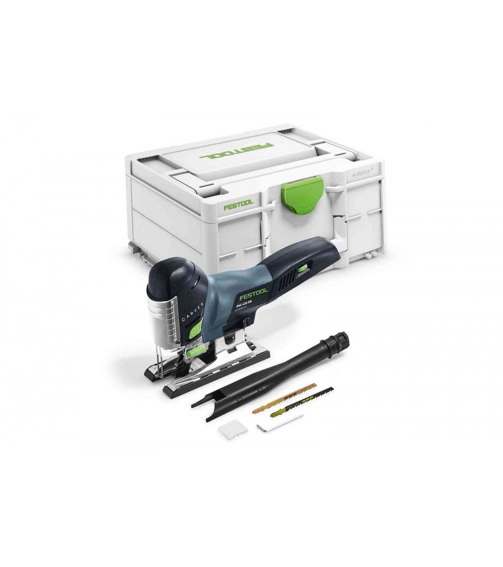 Festool Cordless pendulum jigsaw PSC 420 EB-Basic CARVEX, KAINA BE PVM: 367.074, KODAS: 576521 | 001