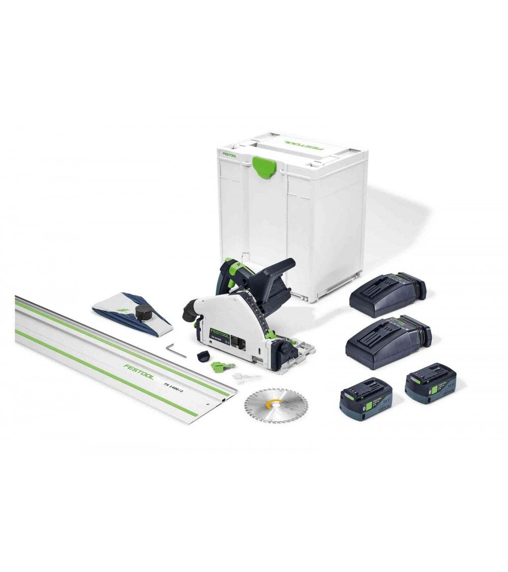 Festool Akumuliatorinis įgilinamasis diskinis pjūklas TSC 55 5,0 KEBI-Plus/XL-FS, KAINA BE PVM: 935.244, KODAS: 577391 | 002