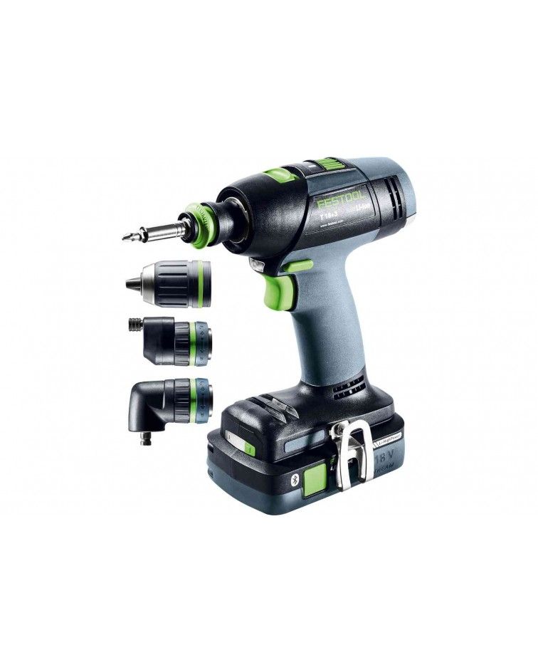 Festool Akumuliatorinis gręžtuvas-suktuvas T 18+3 HPC 4,0 I-Set, KAINA BE PVM: 656.064, KODAS: 577609 | 002