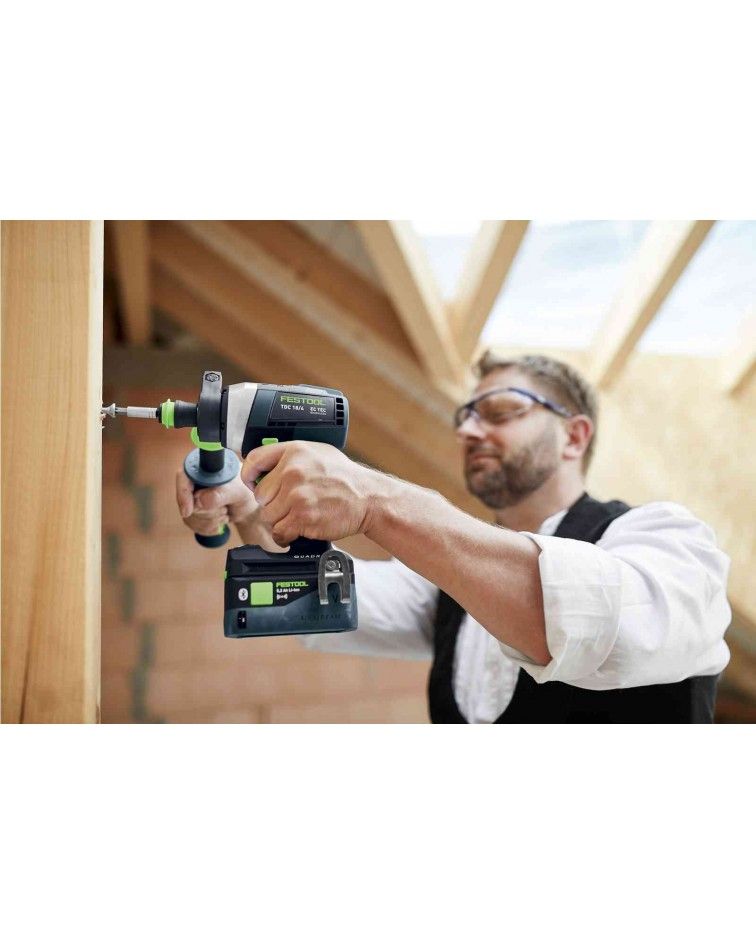 Festool Akumuliatorinis gręžtuvas-suktuvas QUADRIVE TDC 18/4 5,0/4,0 I-Set, KAINA BE PVM: 712.584, KODAS: 577612 | 006