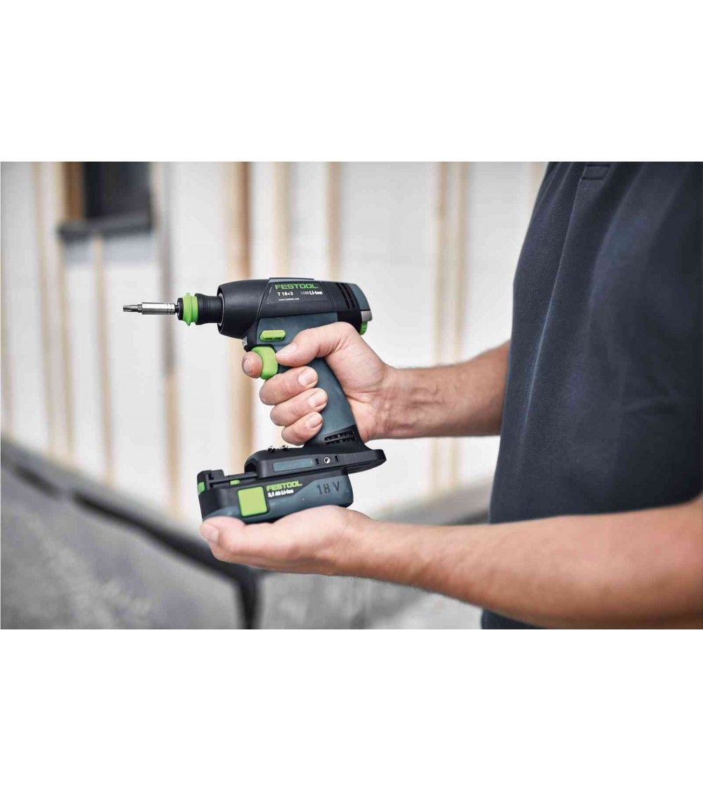 Festool Akumuliatorinių įrankių rinkinys sukimo ir gręžimo darbams TID 18 HPC 4,0 I-Set T18, KAINA BE PVM: 759.006, KODAS: 57724