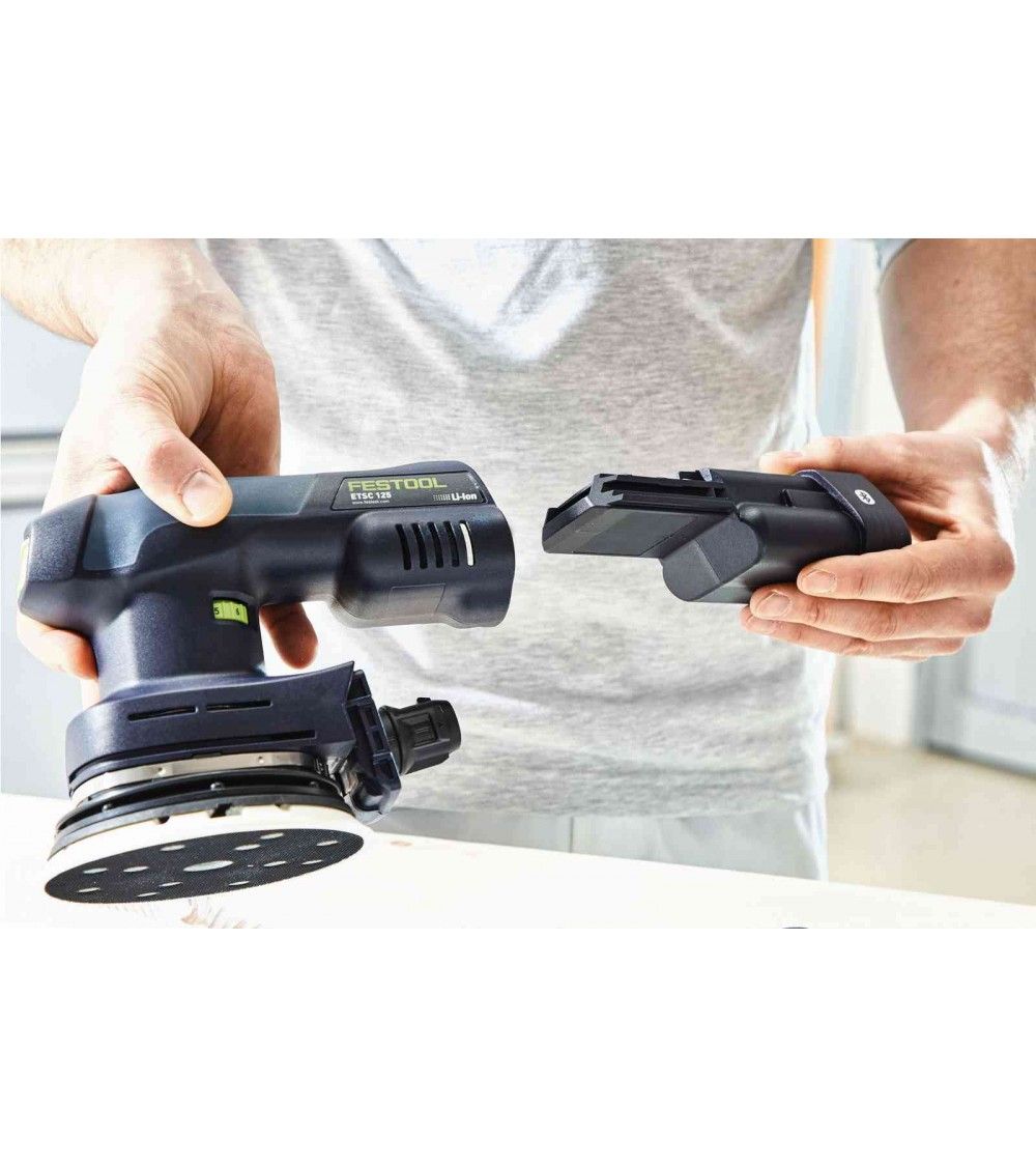 Festool Akumuliatorinis ekscentrinis šlifuoklis ETSC 125 3,0 I-Plus, KAINA BE PVM: 520.893, KODAS: 577694 | 004