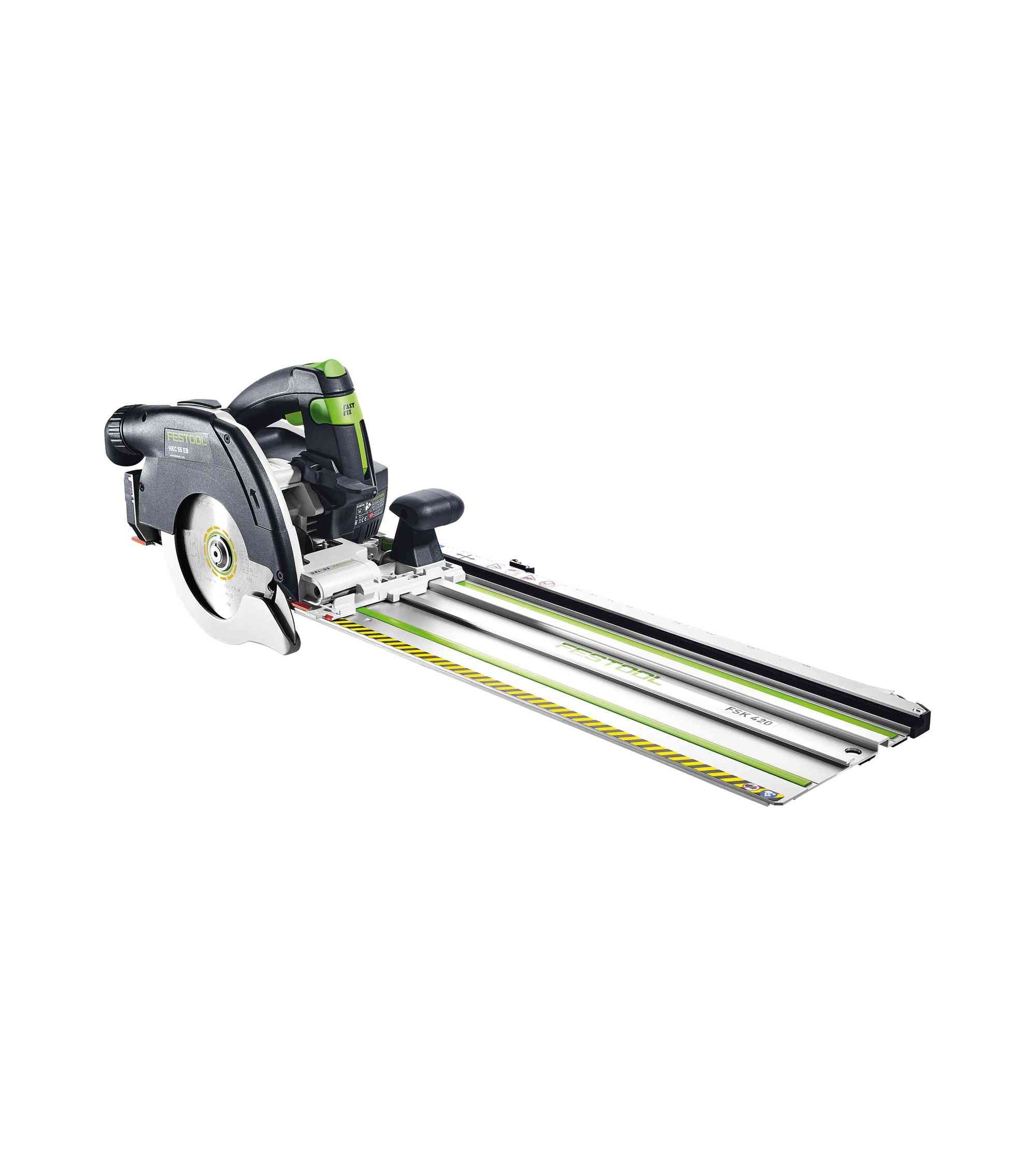 Festool Akumuliatorinis rankinis diskinis pjūklas HKC 55 5,0 EBI-Set-FSK 420, KAINA BE PVM: 882.081, KODAS: 577675 | 001