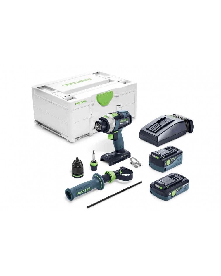 Festool Akumuliatorinis kalantis gręžtuvas-suktuvas QUADRIVE TPC 18/4 5,0/4,0 I-Plus, KAINA BE PVM: 566.334, KODAS: 577651 | 001