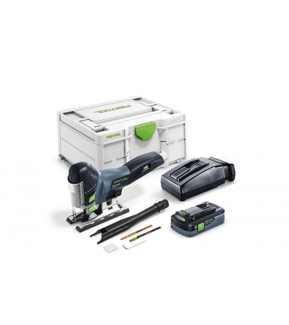 Festool Cordless pendulum jigsaw PSC 420 HPC 4,0 EBI-Plus CARVEX, KAINA BE PVM: 526.599, KODAS: 576525 | 002