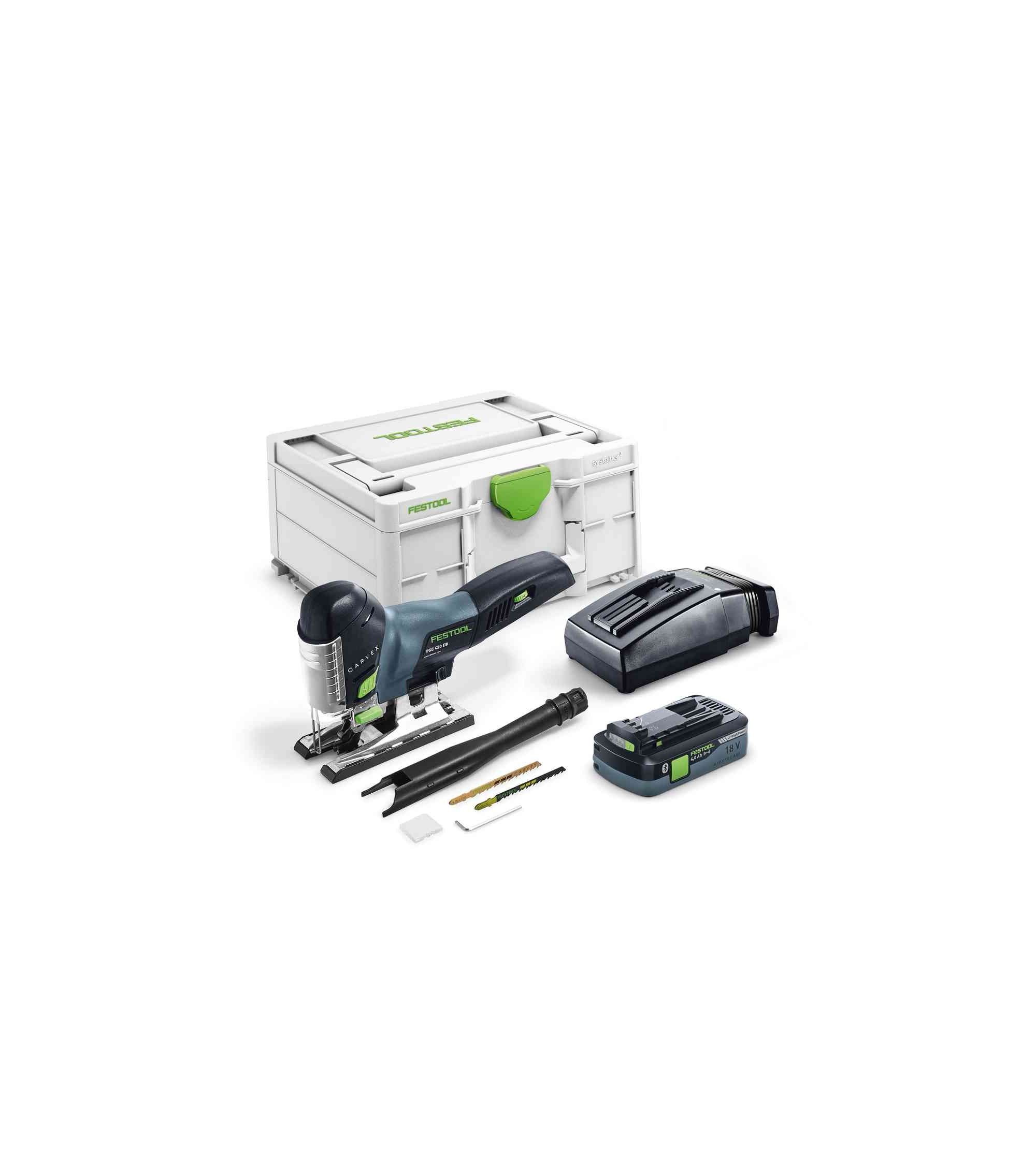 Festool Akumuliatorinis siaurapjūklis CARVEX PSC 420 HPC 4,0 EBI-Plus, KAINA BE PVM: 526.599, KODAS: 576525 | 002