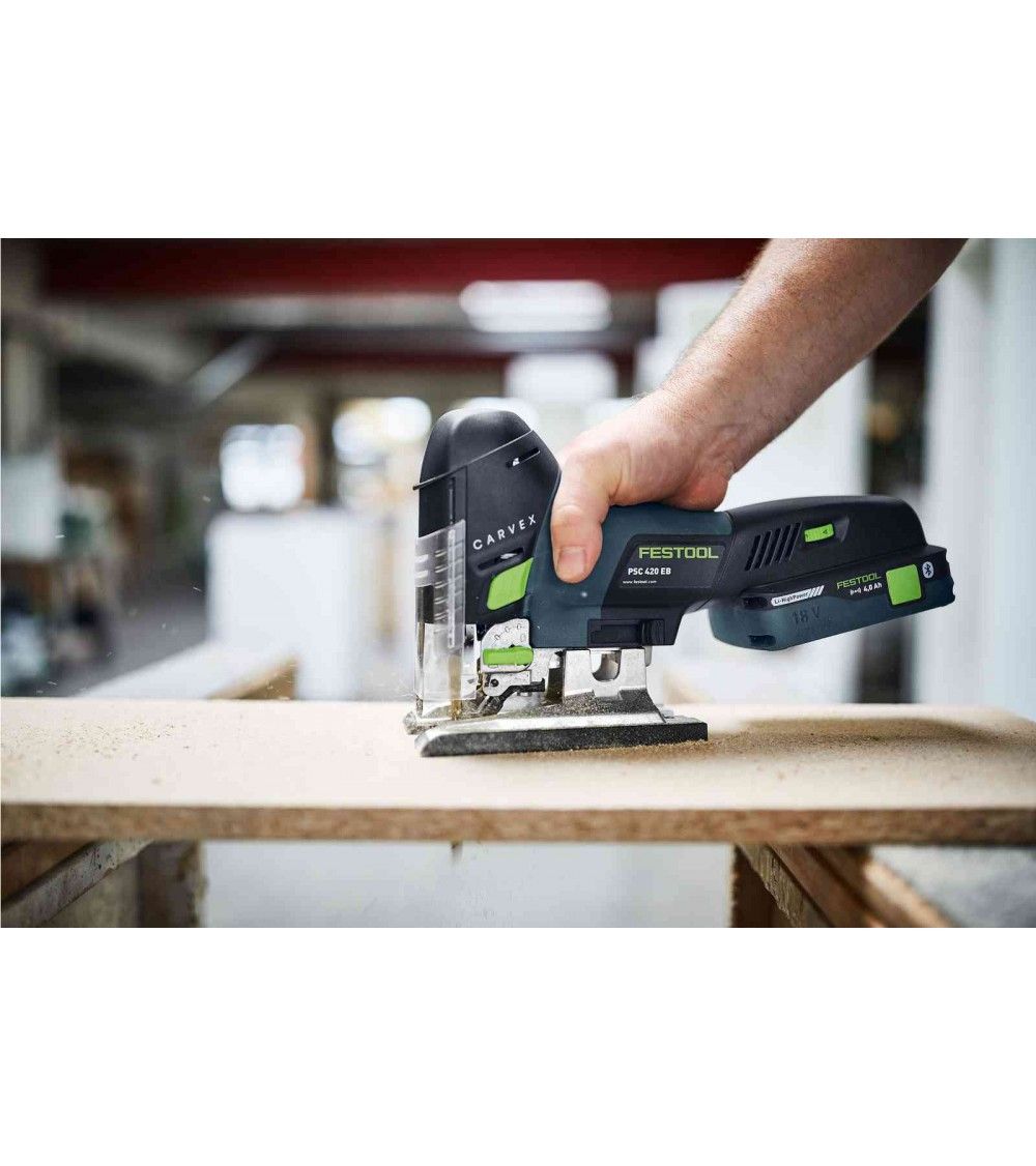 Festool Akumuliatorinis siaurapjūklis CARVEX PSC 420 HPC 4,0 EBI-Plus, KAINA BE PVM: 526.599, KODAS: 576525 | 003