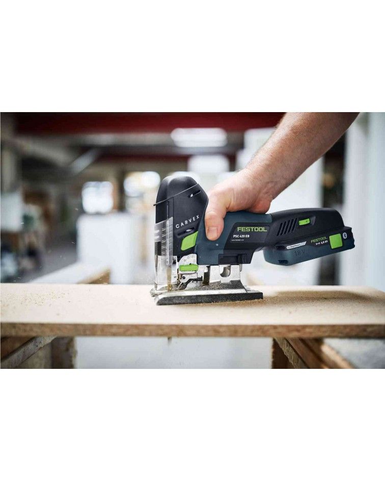 Festool Akumuliatorinis siaurapjūklis CARVEX PSC 420 HPC 4,0 EBI-Plus, KAINA BE PVM: 526.599, KODAS: 576525 | 003