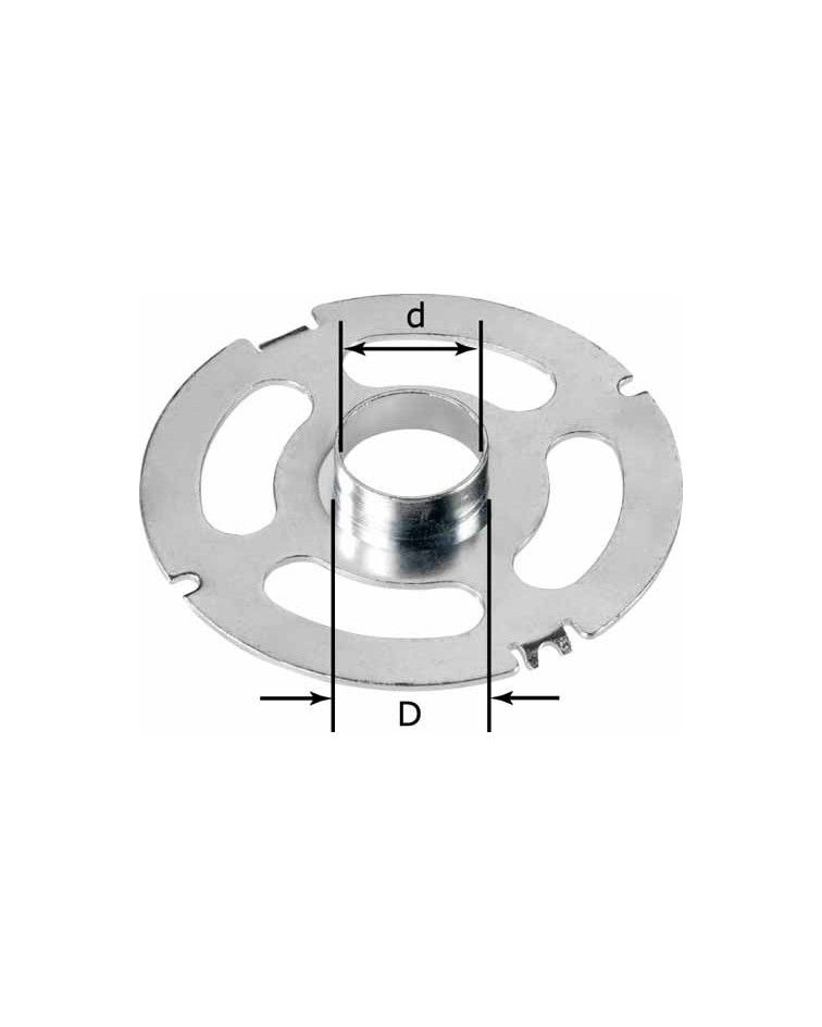 Festool Copying ring KR-D 19,05/OF 2200, KAINA BE PVM: 19.125, KODAS: 495340 | 001